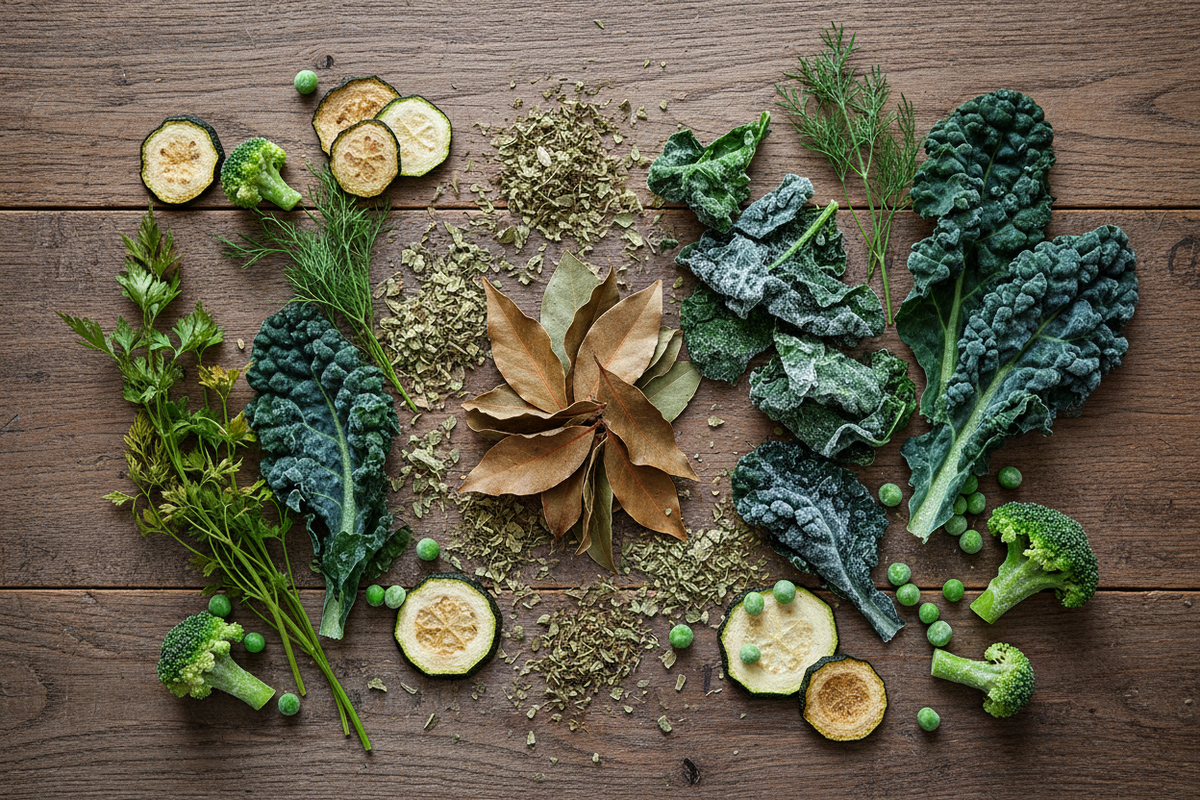 Dry & Frozen Leaves & Vegetables